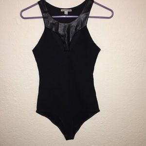 Black cutout bodysuit